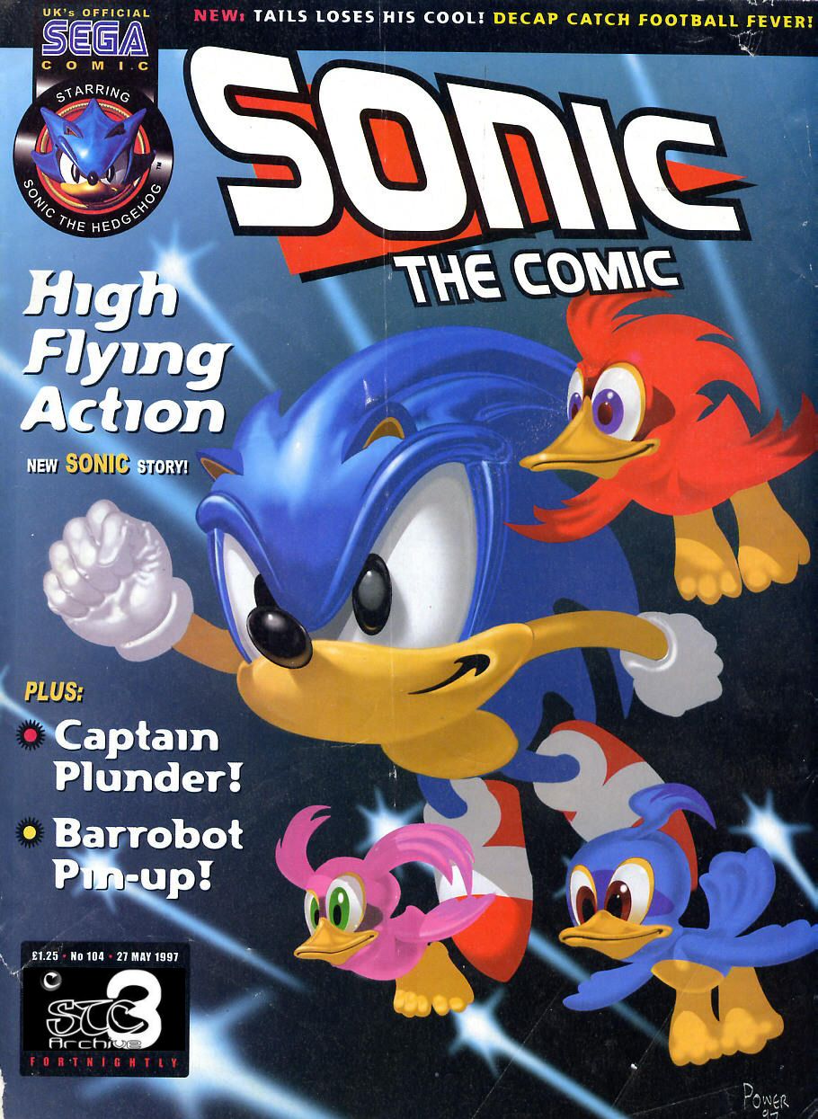 Sonic - The Comic Issue No. 104 Comic cover page